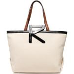Przecenione Beżowe Shopper bags damskie marki Karl Lagerfeld 