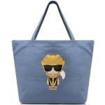 Przecenione Niebieskie Shopper bags damskie marki Karl Lagerfeld 