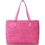 Różowe Shopper bags damskie marki MOSCHINO 