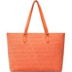 Pomarańczowe Shopper bags damskie marki MOSCHINO 