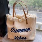 Khaki Shopper bags damskie w stylu miejskim 