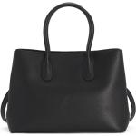 Czarne Shopper bags eleganckie z zamszu marki Patrizia Pepe 
