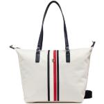 Przecenione Białe Shopper bags damskie marki Tommy Hilfiger 