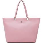 Różowe Shopper bags damskie marki Tommy Hilfiger 