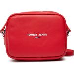 Przecenione Czerwone Torebki na ramię damskie dżinsowe marki Tommy Hilfiger TOMMY JEANS 