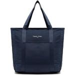 Przecenione Granatowe Shopper bags damskie dżinsowe marki Tommy Hilfiger TOMMY JEANS 