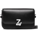 Przecenione Czarne Małe torebki damskie z gładkiej skóry marki Zadig & Voltaire 