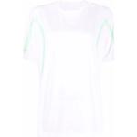 Białe Koszulki damskie z krótkimi rękawami eleganckie marki adidas Adidas by Stella McCartney w rozmiarze M 