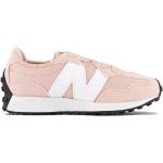 Różowe Sneakersy sznurowane dla dzieci z zamszu marki New Balance 327 w rozmiarze 27,5 