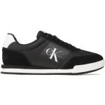 Czarne Niskie sneakersy męskie eleganckie z zamszu marki Calvin Klein w rozmiarze 44 - Zrównoważony rozwój 