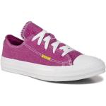 Przecenione Różowe Sneakersy sznurowane damskie sportowe marki Converse w rozmiarze 43 