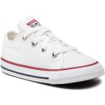 Przecenione Białe Sneakersy sznurowane damskie sportowe marki Converse w rozmiarze 24 