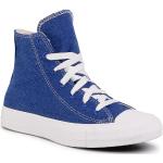 Przecenione Niebieskie Sneakersy sznurowane damskie sportowe marki Converse w rozmiarze 36 