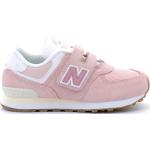 Różowe Sneakersy sznurowane dla dziewczynek z tkaniny marki New Balance w rozmiarze 32 