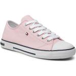 Przecenione Różowe Niskie sneakersy damskie marki Tommy Hilfiger w rozmiarze 35 