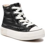 Przecenione Czarne Wysokie sneakersy damskie marki Tommy Hilfiger w rozmiarze 30 