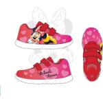 Czerwone Sneakersy sznurowane dla dziewczynek sportowe Disney 