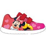 Czerwone Sneakersy sznurowane dla dziewczynek sportowe ze skóry syntetycznej Disney 