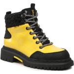 Przecenione Żółte Buty trekkingowe wysokie damskie marki Desigual w rozmiarze 40 
