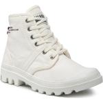 Przecenione Białe Buty trekkingowe wysokie damskie marki Palladium w rozmiarze 38 