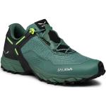 Przecenione Zielone Buty trekkingowe niskie męskie z Goretexu marki Salewa w rozmiarze 45 