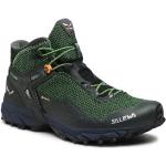 Przecenione Zielone Buty trekkingowe niskie męskie z Goretexu marki Salewa w rozmiarze 44 