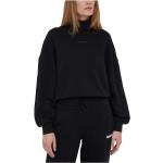 Czarne Bluzy z kapturem damskie eleganckie marki Calvin Klein w rozmiarze M 