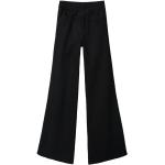 Czarne Szerokie spodnie damskie bawełniane marki Desigual w rozmiarze XS 