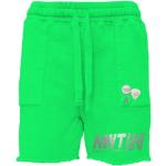 Neonowe zielone Krótkie spodnie w stylu casual bawełniane w rozmiarze S 