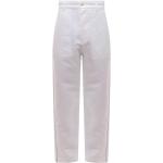 Białe Lniane spodnie męskie w rozmiarze L 