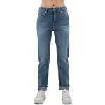 Niebieskie Proste jeansy damskie rurki dżinsowe marki Replay 