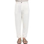 Białe Spodnie typu chinos męskie w stylu casual na wiosnę marki Selected Selected Homme 
