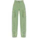 Zielone Spodnie sztruksowe damskie Tapered fit marki STELLA McCARTNEY w rozmiarze S 