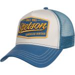 Niebieskie Czapki z daszkiem trucker cap sportowe marki Stetson w rozmiarze uniwersalnym 