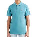Niebieskie Koszulki polo z krótkimi rękawami bawełniane marki LEVI´S LOGO 