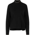 Czarne Swetry oversize damskie w paski z wiskozy marki Marc Cain w rozmiarze L 