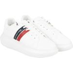 Białe Sneakersy damskie ze skóry syntetycznej marki US Polo Association w rozmiarze 37 