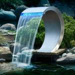 Ubbink Wodospad Mamba z oświetleniem LED, stal nierdzewna