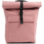 Różowe Plecaki roll-top damskie zwijane z poliuretanu marki Ucon 