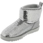 UGG Dziewczęce buty W Classic Mini Mirror Ball Boot, Srebrny