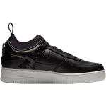 Czarne Sneakersy sznurowane męskie - rodzaj noska: Okrągły eleganckie marki Nike Air Force 1 w rozmiarze 40 