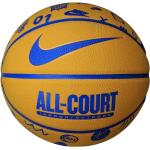 Żółte Piłki do koszykówki damskie gumowe marki Nike 