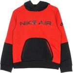 Czerwone Bluzy z kapturem damskie marki Nike w rozmiarze XL 