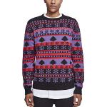 Urban Classics Męski sweter Snowflake Christmas Tree Ugly Sweater, koszulka bożonarodzeniowa dla mężczyzn w stylu norweskim w 3 wariantach kolorystycznych, rozmiary S – 5XL