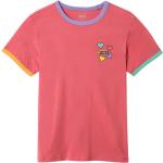 Różowe Koszulki dziecięce z krótkim rękawkiem dla dziewczynek marki Vans 