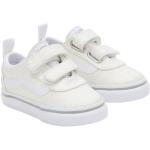 Białe Sneakersy na rzepy dla dzieci w paski na wiosnę marki Vans Ward w rozmiarze 21 