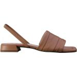 Brązowe Sandały skórzane w paski na lato marki Högl w rozmiarze 40 