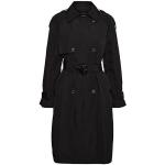 Czarne Klasyczne płaszcze damskie marki Vero Moda w rozmiarze XS 