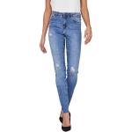 Niebieskie Jeansy rurki damskie Skinny fit marki Vero Moda w rozmiarze XL 