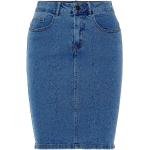 Niebieskie Krótkie spódnice damskie dżinsowe do kolan marki Vero Moda w rozmiarze XS 